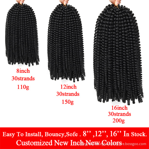 Long spring twist wholesale Beyond beauty spring braids ombre curly pre twisted colored fluffed Spring Twist Hair